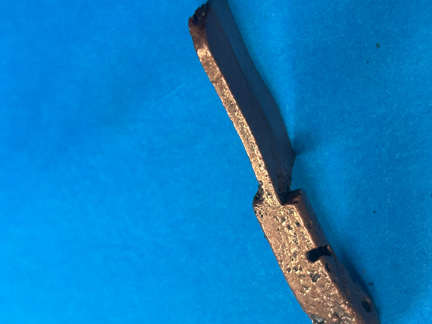 Hand poured little mini pure copper hatchet 