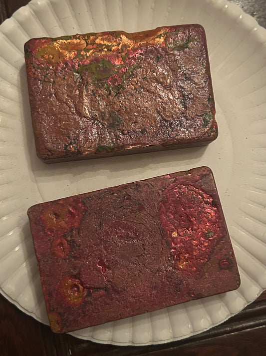 Hand poured big copper bars ￼