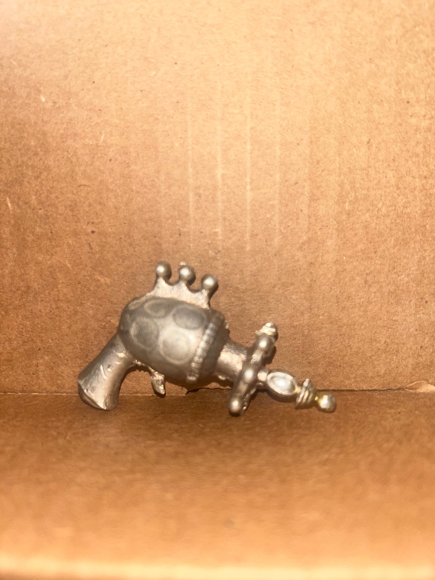 Hand poured 925 silver Ray gun replica