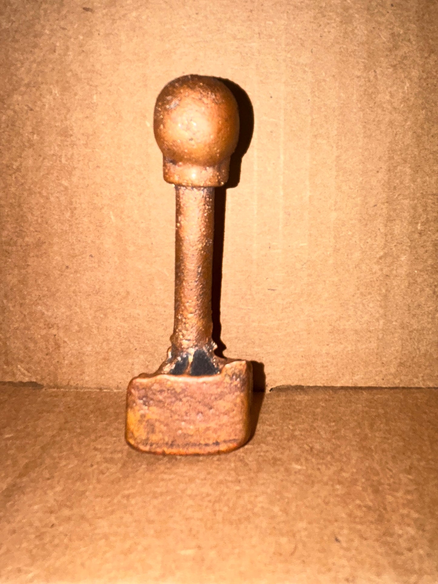 Hand poured copper skull